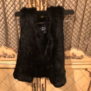 Fur vest xs